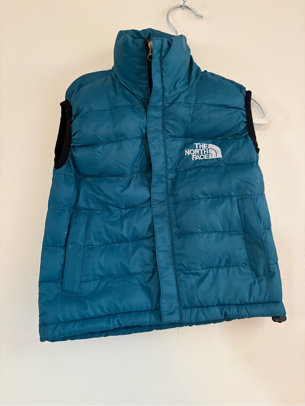 Vintage 2000 The North Face Teal Blue Kids Puffer Vest Summit series 2T